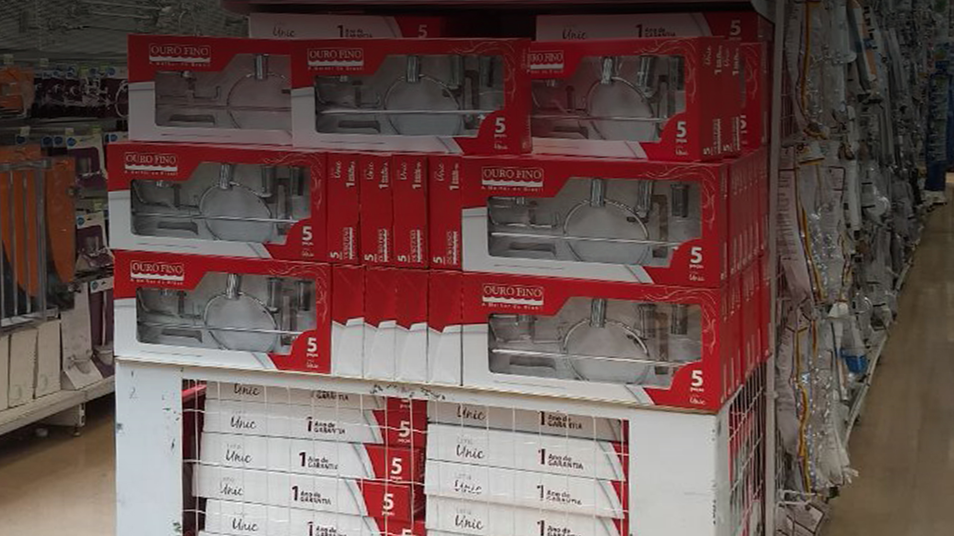 Kit para Banheiro UNIC Branco + Cristal 5 peças